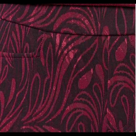 Susan Graver Weekend Premium Stretch Ava Slim Ankle Pants Swirl XLT NWT packagin - Picture 4 of 6